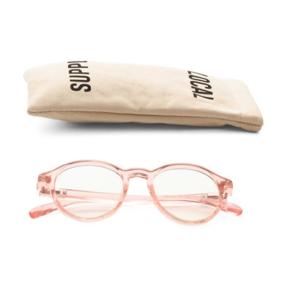 LOCAL SUPPLY blue light opticals glasses pink